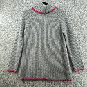 Bartolini Italian Wool/Cashmere Blend Ribbed Turtleneck Sweater Size Medium